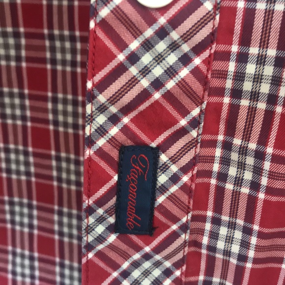 Facaonnable, M, plaid, button down - Picture 5 of 7